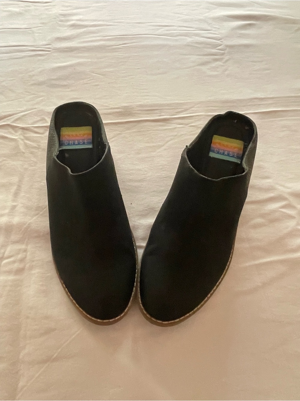 Chaser Women's Black Suede Slip-On Mule Clogs